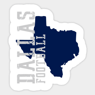 Dallas Football Vintage Style Sticker